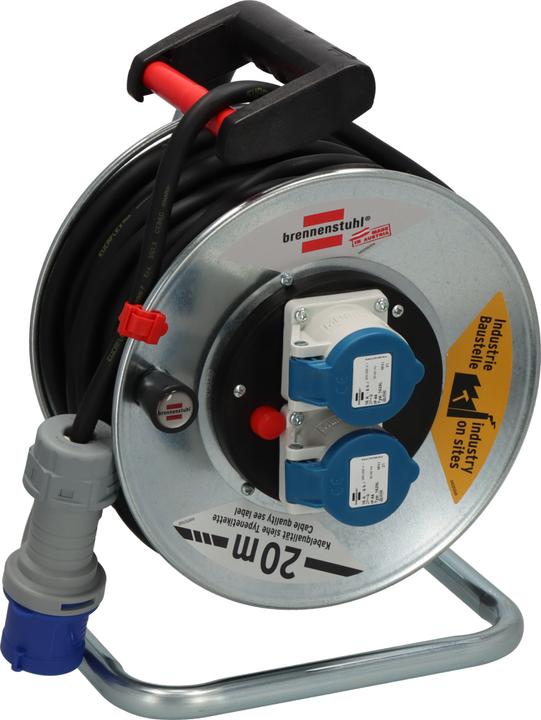 Produktbild Brennenstuhl Kabeltrommel Garant SK 240, 2x CEE-Steckdosen 230V/16A, CEE-Stecker 230V/16A, Kabel 20m H07RN-F (20 m, 2.50 mm²)