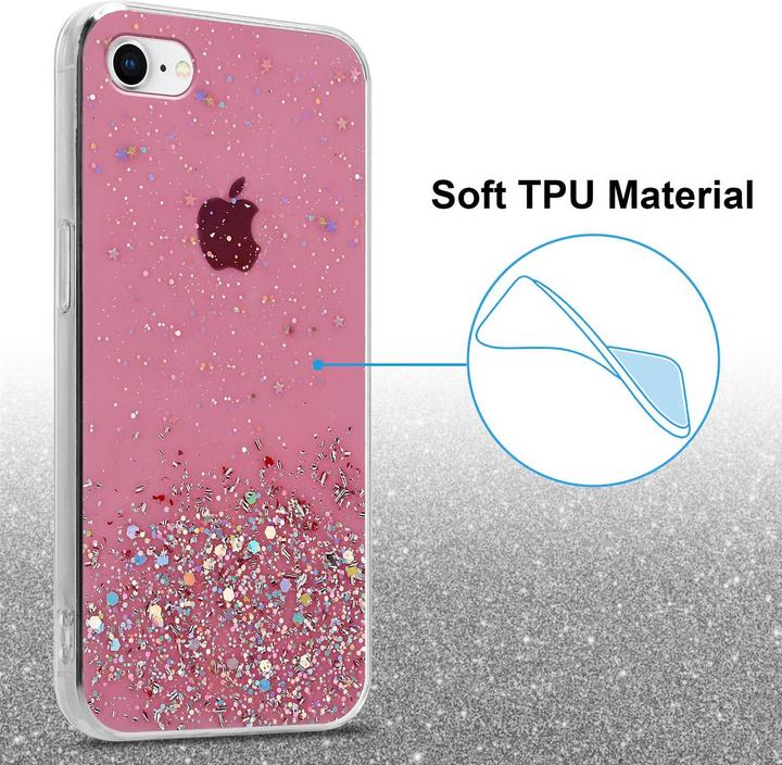 Produktbild Cadorabo TPU Cover funkelnder Glitter (Apple iPhone 7, Apple iPhone SE (2nd Gen))