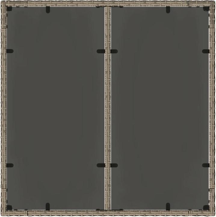 Image du produit VidaXL Gartentisch mit Glasplatte (90 cm)