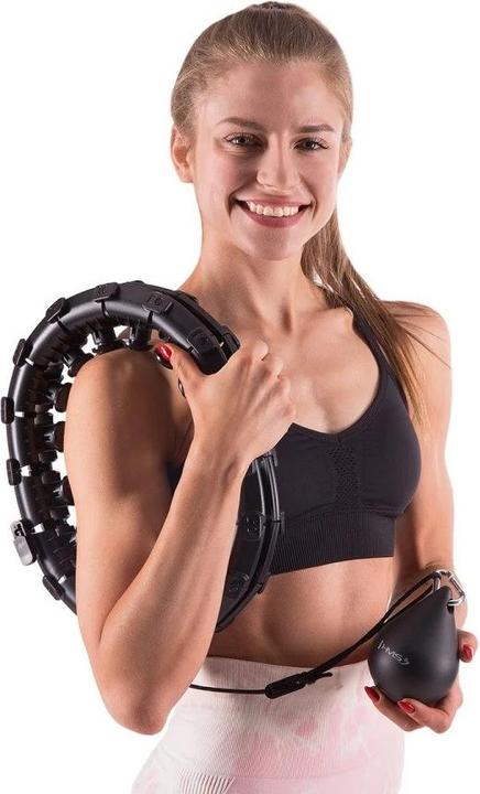 Produktbild HMS HHW01 Schwarzer HULA HOOP MIT GEWICHT (1250 g)