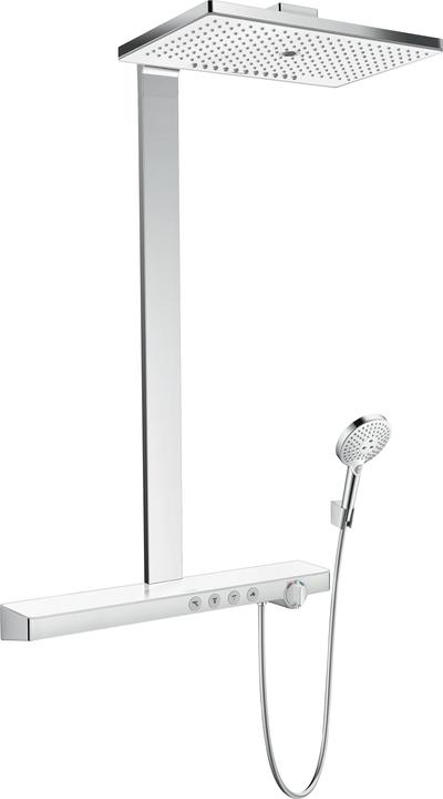 Produktbild hansgrohe HG Showerpipe RAINMAKER SELECT 460 3jet DN 15 EcoSm Version 9 l/min weiss/chrom