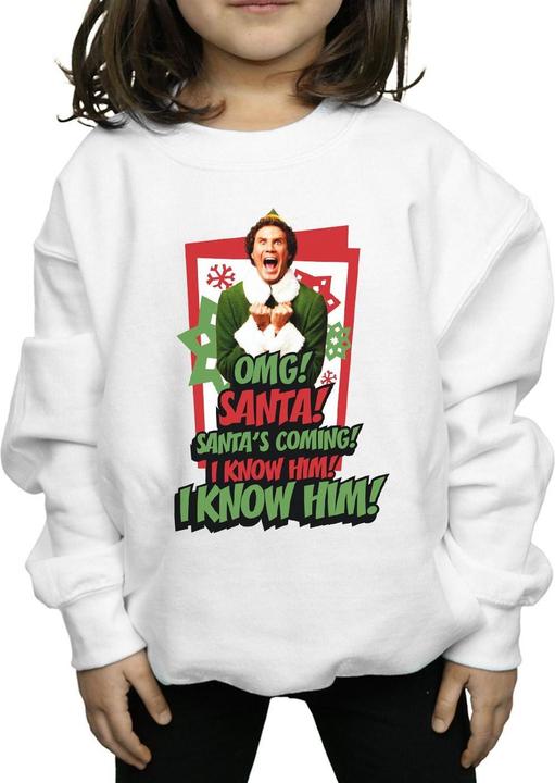 Immagine prodotto Elf OMG Santa Felpa Ragazze (152, 158)