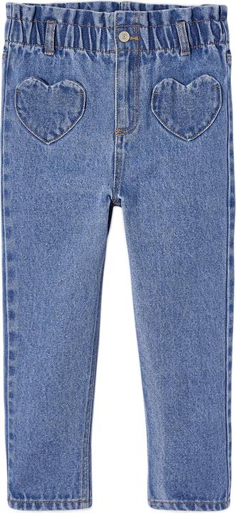 Produktbild Vertbaudet Mädchen Paperbag-Jeans mit Herz-Taschen (98)