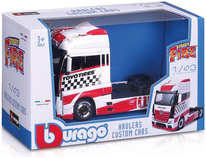 Produktbild Bburago 18/32201 Mercedes Actros Gigaspace Official scale 1:43 metal Street Fire Series Toyo Tires E