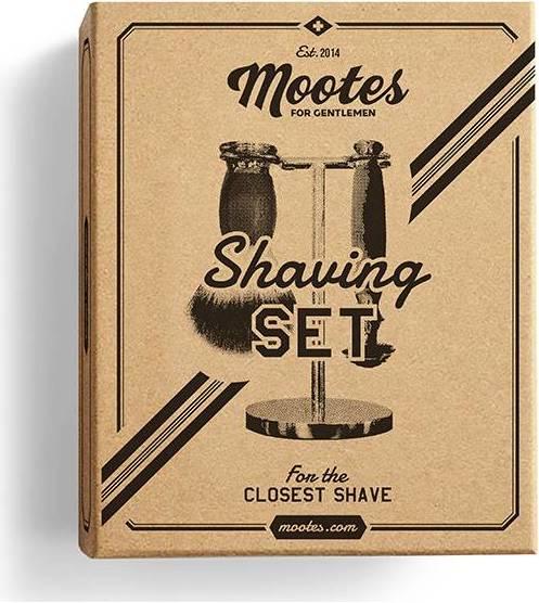 Actual product image Mootes Butterfly Olive Wood Straight Razor Set