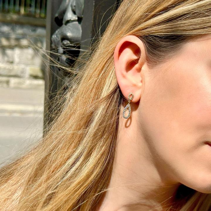 Actual product image Candy Brio earrings, 925 sterling silver, gold-plated (925 sterling silver, 18k gold-plated)