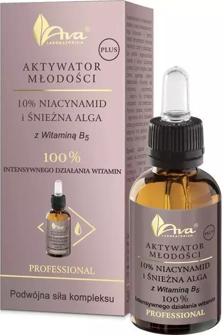AVA Laboratorium Activateur de jeunesse Plus Sérum Algues Neigeuses et Niacinamide 10% 30Ml (30 ml)