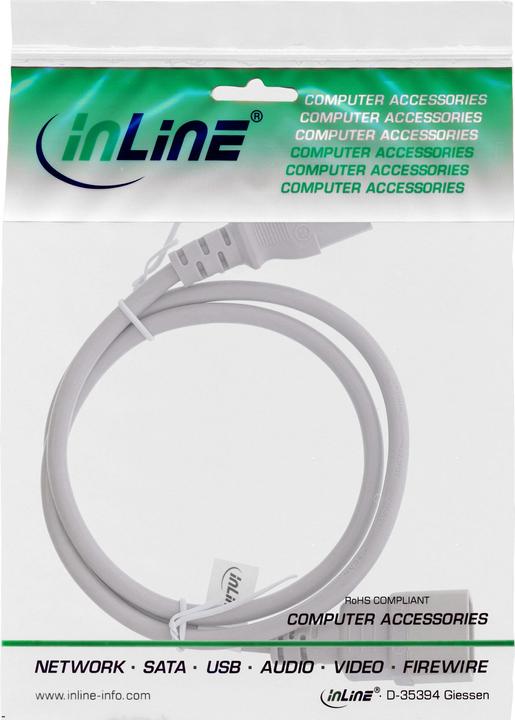 Produktbild InLine Kaltgeräteverlängerung (1.80 m, C13)