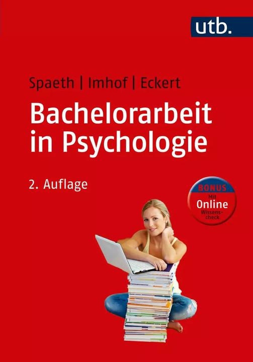 Image du produit Bachelorarbeit in Psychologie (Allemand, Margaret Imhof, Christine Eckert, Tatiana Spaeth, 2020)