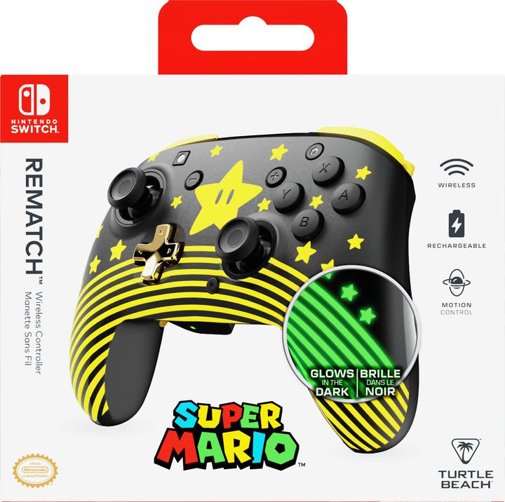 Actual product image Turtle Beach Rematch Wireless Controller · NS · Super Mario Star (Switch, Switch OLED, Switch Lite)