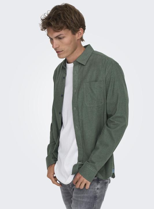 Produktbild Only & Sons Normal geschnitten Hemdkragen Hemd Hemd (XL)
