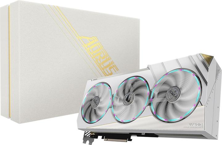 Actual product image Gigabyte AORUS GeForce RTX 4080 SUPER XTREME ICE 16GB GDDR6X HDMI 2.1a 3xDP 1.4a (16 GB)