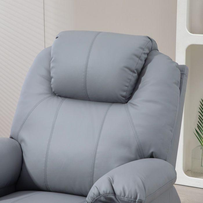 Actual product image Swisshandel24 TV armchair stand-up aid electric massage function reclining function remote control grey