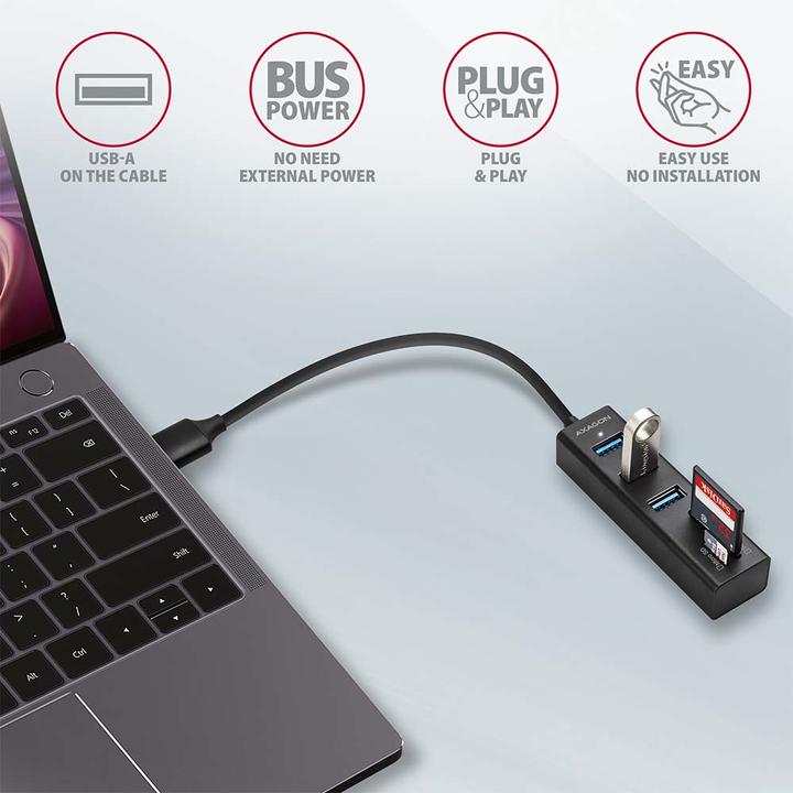 Image du produit Axagon Hma-Cr3a (USB-C, 3 Ports)