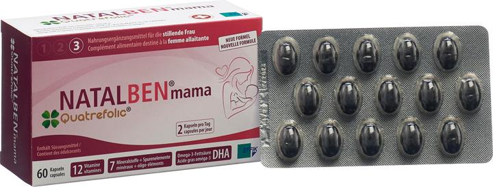 Actual product image Natalben Mama Quatrefolic (1 Piece, Capsules, 132 g)