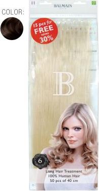 Actual product image Balmain Value Pack 6 Natural Straight 40cm 50pcs Human Hair Fill-In Extensions (Blond, 40 cm)