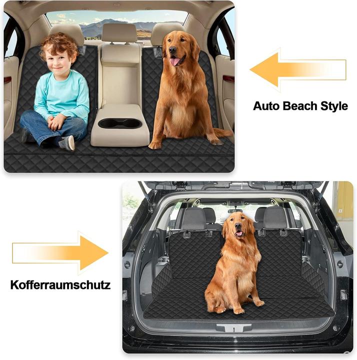 Image du produit Garelf Couverture de chien pour banquette arrière (style 1) (Chien, Fermeture de sécurité, Lavable en machine)
