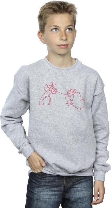 Actual product image Disney Boys Lady And The Tramp Spaghetti Outline Sweatshirt (128)