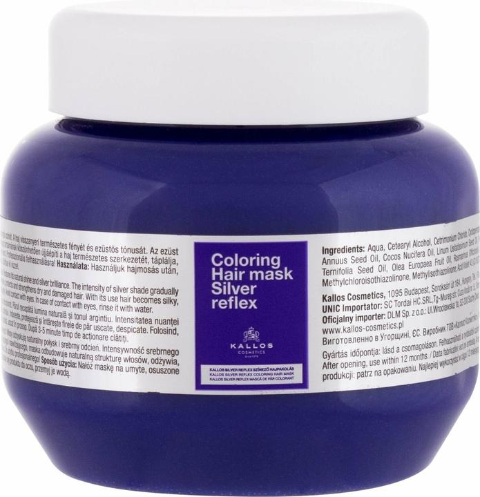Immagine prodotto Kallos Cosmetics Kallos - Maschera Reflex Argento - Maschera per capelli (275 ml)