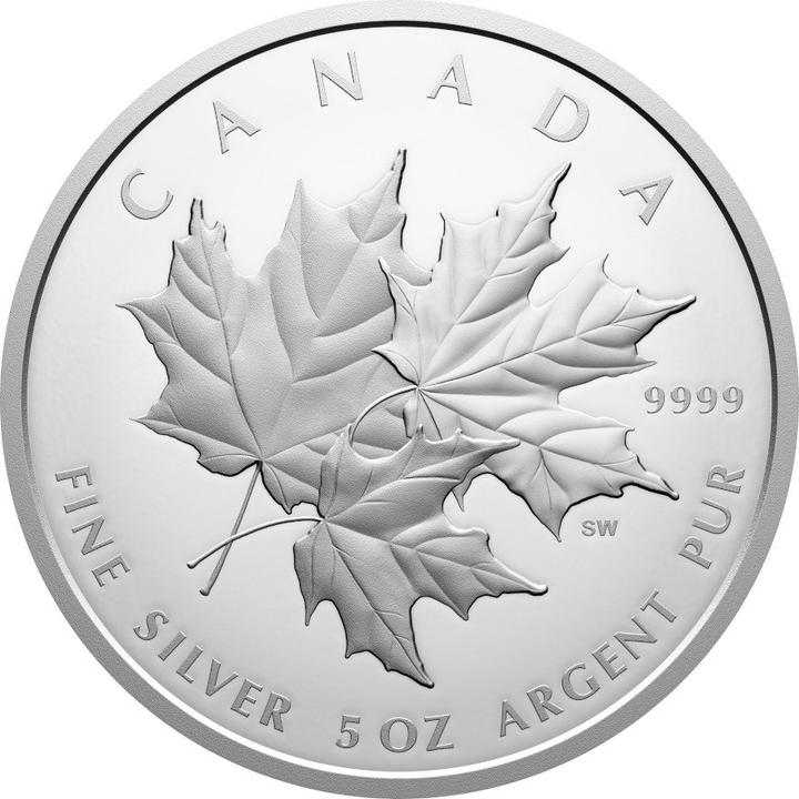 Immagine prodotto Royal Canadian Mint Silber Triple Maple Leaf 5 oz PP - 2025 (999.90, 2025)