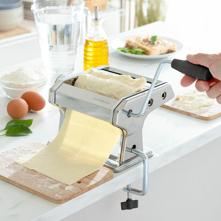 Immagine prodotto InnovaGoods Macchina per la pasta in metallo - 3 rulli di taglio