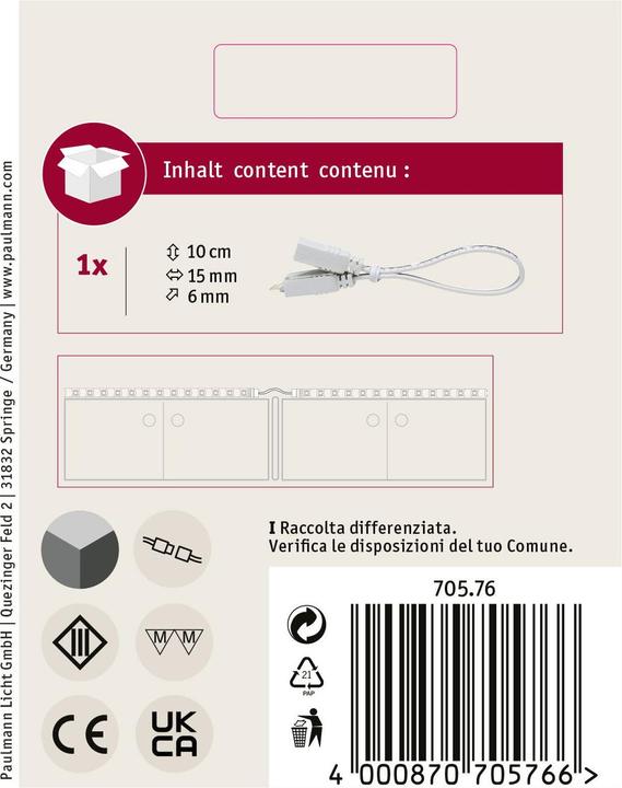 Image du produit Paulmann Connecteur MaxLED
