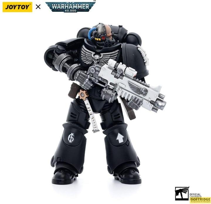 Image du produit Joy Toy Warhammer 40k figurine 1/18 Iron Hands Intercessors Brother Gravak 12 cm