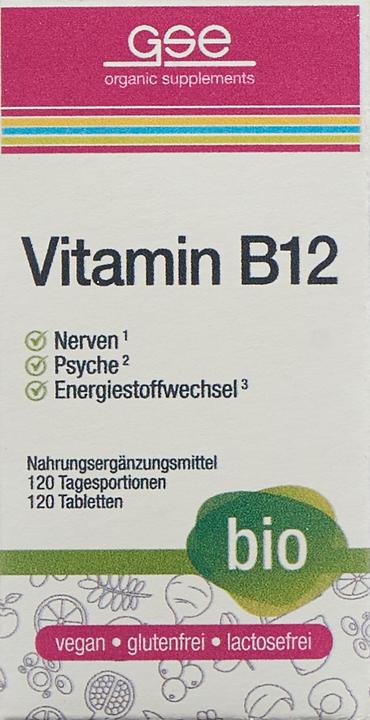 Immagine prodotto GSE Vitamine B12 Compact bio cpr (120 Pezzo/i, Pillole, 123 g)