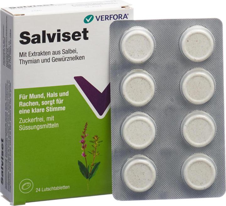 Produktbild Salviset Mund und Halspastillen (24 Stück)