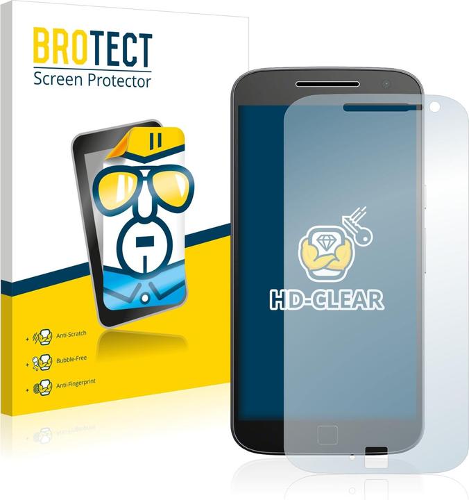 Productafbeelding BROTECT Schutzfolie Displayschutz Displayschutzfolie Folie Klar Transparent (2 Stuk, Motorola Moto G4 Plus)