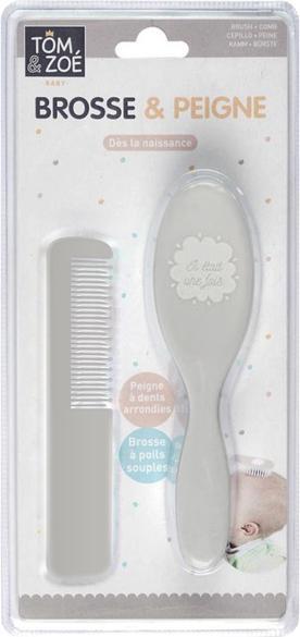 Actual product image Tom & Zoé Baby hairdressing set brush with comb