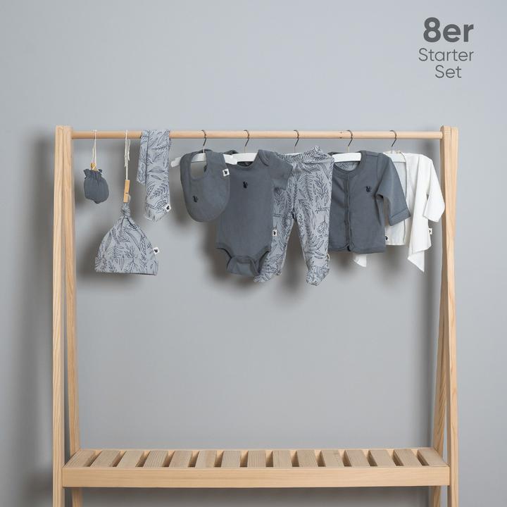 Image du produit TotsTale Premium 8-tlg. Newborn Starter-Set – Babykleidung aus Bio-Baumwolle – Geschenk zur Geburt (50, 56, 62, 68)