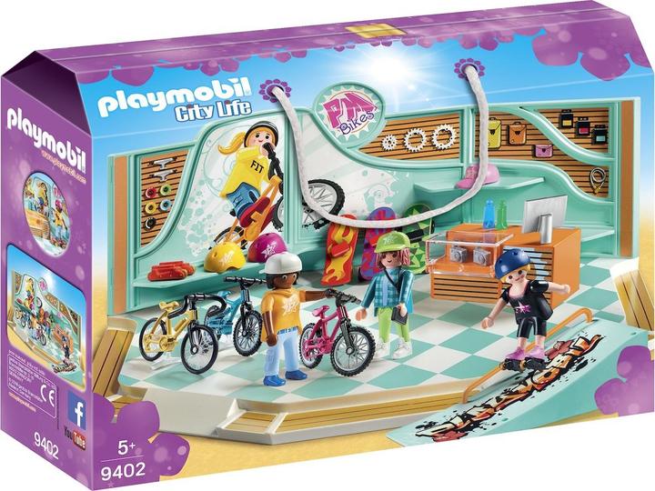 Playmobil Negozio Bike Skate (9402, Playmobil City Life)