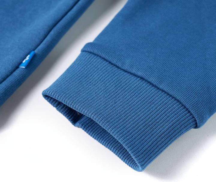 Actual product image VidaXL Children's hooded jumper blue 128,Material: 80 % cotton. 20 (128)