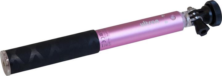 Image du produit Ultron selfie Alu 80 rose selfie stick en aluminium avec déclencheur Bluetooth séparé