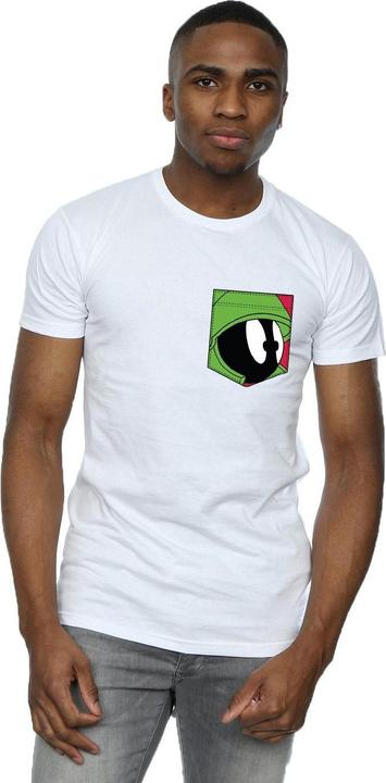 Produktbild Looney Tunes Marvin The Martian Face Faux Pocket TShirt (XXL)