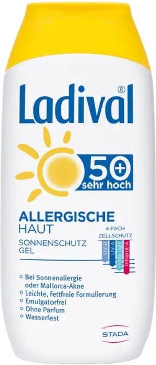 Produktbild Ladival Allergische Haut LSF 50+ Sonnenschutz-Gel, 200 ml Gel (Sonnencreme, SPF 50+, 200 ml)
