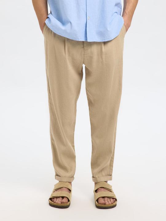 Actual product image Selected Homme Cropped relaxed fit trousers (W31/L32)
