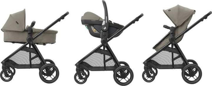Produktbild Maxi-Cosi Zelia 3 Luxe Twillic Truffle Fr (Black glossy frame & Black Leather)