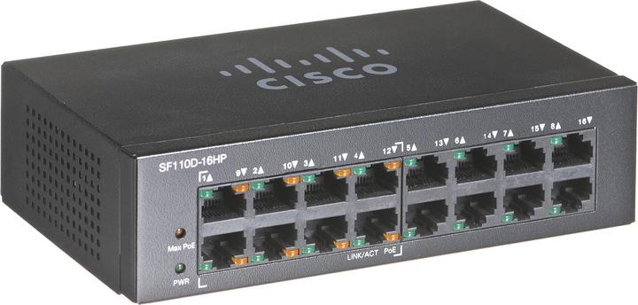 Produktbild Cisco SF110D-16HP: 16 Port Switch (16 Ports)