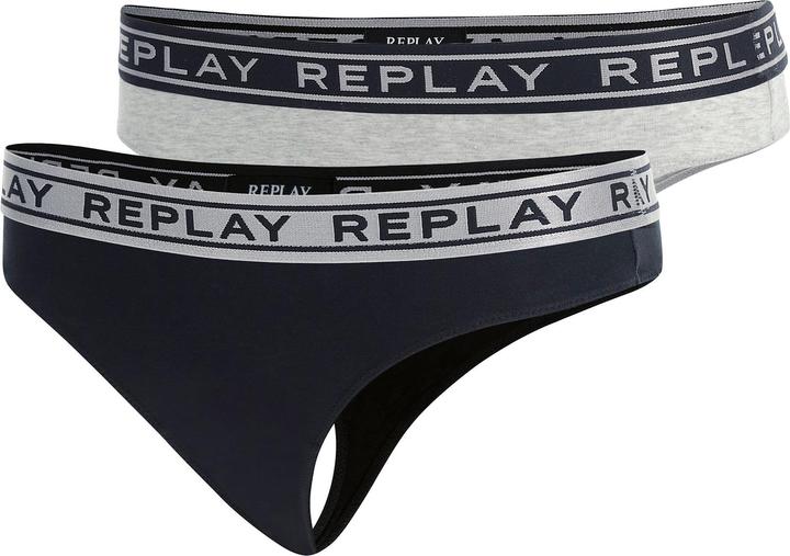 Actual product image Replay Women's pants with logo waistband 2-pack (L, pack of 2)