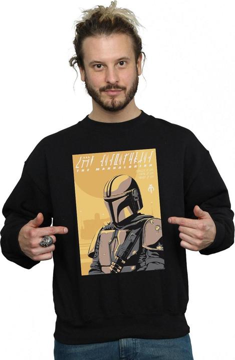 Immagine prodotto Star Wars The Mandalorian Art Poster Felpa Uomo (XL)