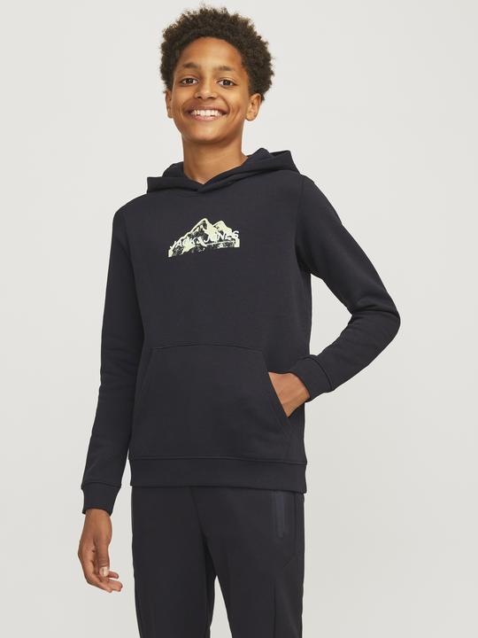 Actual product image Jack & Jones Jcomountain Logo Sweat Hood Sn Jnr (140)