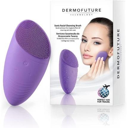 DermoFuture Sonic Facial Cleansing Brush Mini Sonic Toothbrush For Facial Cleansing Purple