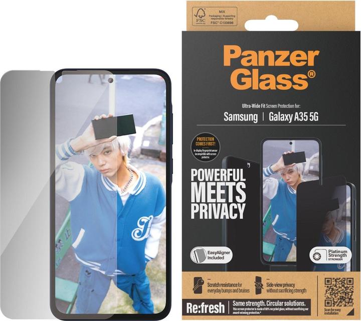 Productafbeelding PanzerGlass Privacy (1 Stuk, Samsung Galaxy A35)