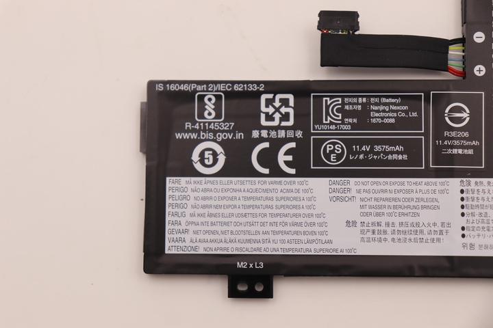 Actual product image Lenovo Internal, 3c, 42Wh, LiIon, LGC (3 Cells, 3575 mAh)