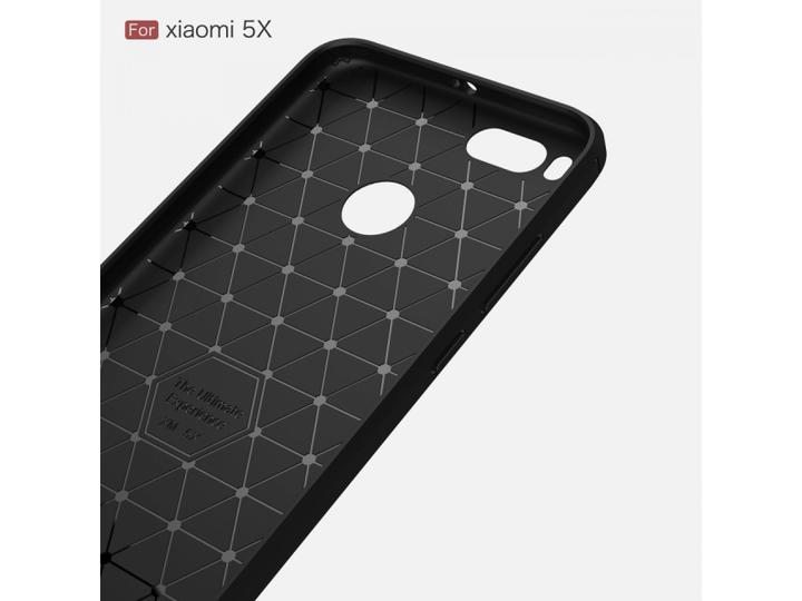 Actual product image Screenguard Xiaomi Mi A1 Hull Carbon Brushed Soft TPU (Mi A1)