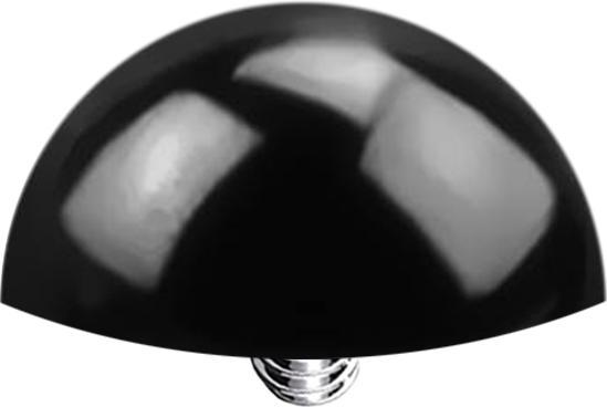 Produktbild Star Piercing Dermal Anchor Halbrund schwarz mit Titanium Beschichtung (ohne Messing, Chirurgenstahl 316L)