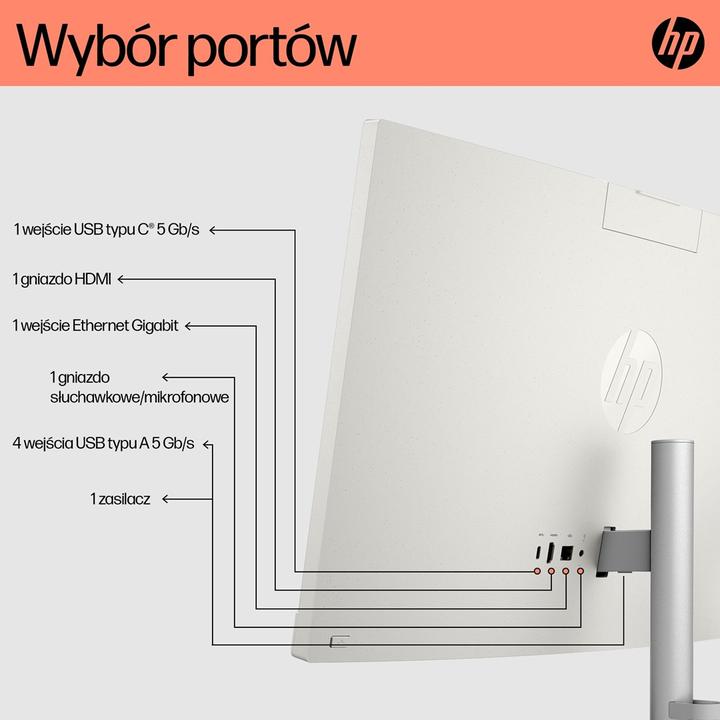 Actual product image HP AIO 24-cr0008nw Athlon Silver 7120U 23.8 FHD AG IPS 8GB DDR SSD5256 Radeon 610M Win11 2Y Shell Wh (AMD Athlon Silver 7120U, 8 GB, 256 GB)