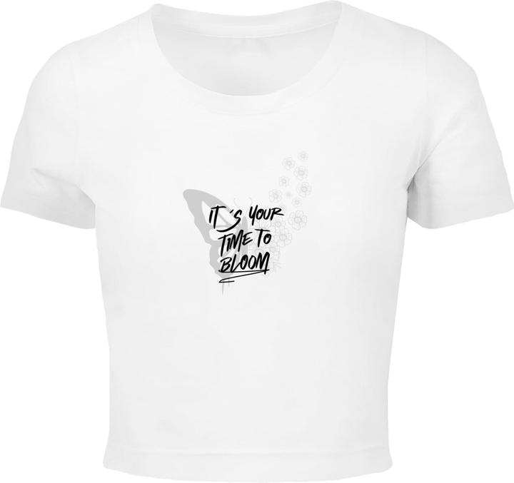 Produktbild Merchcode Ladies It's Your Time To Bloom Cropped Tee - 191035 (M)